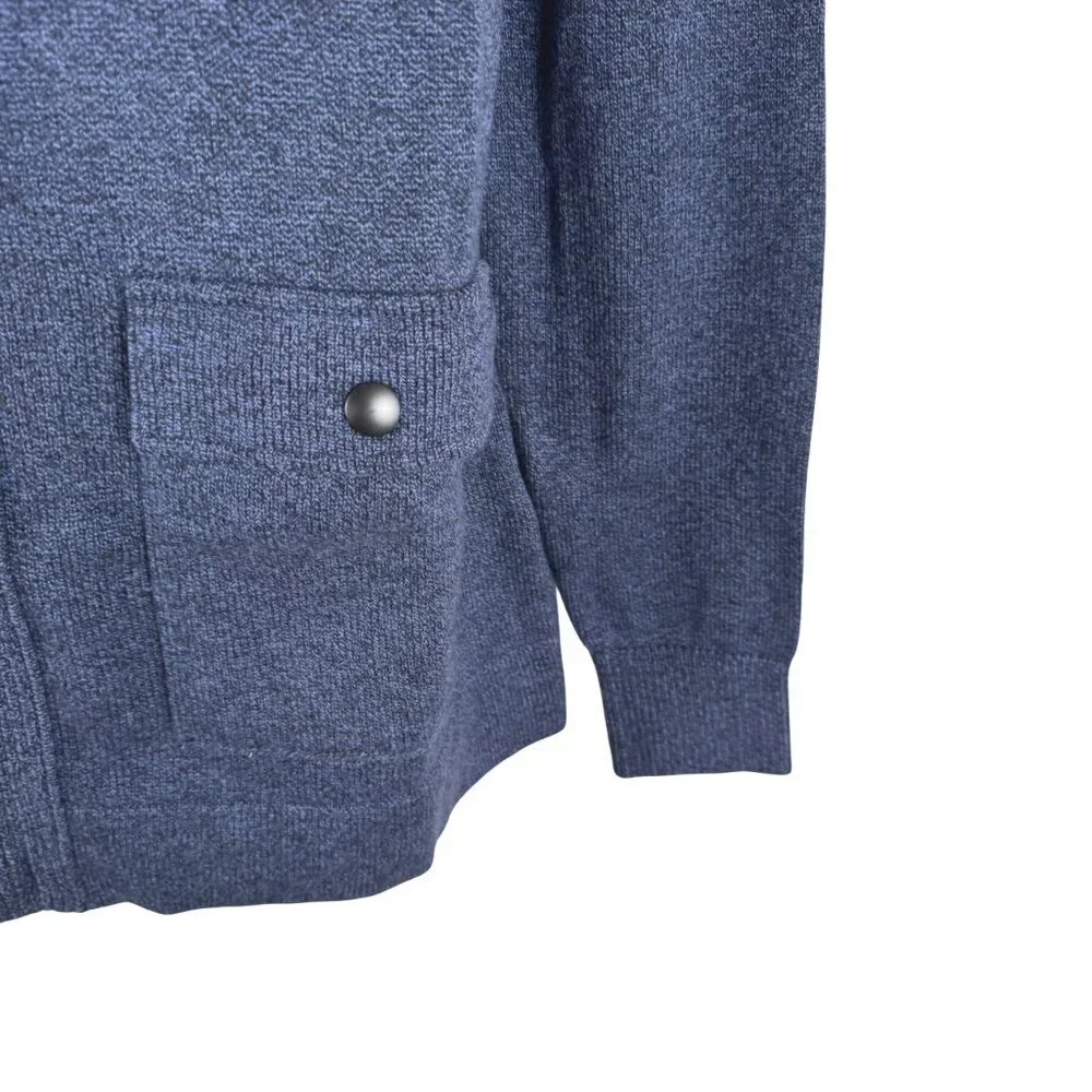 Banana Republic‎ Sweater Jacket Cardigan XL Tall Blue Cotton Blend NWT CJ-2235